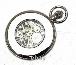 Pocket Watch Chrome Black Dial Full Hunter 1199913/1099998