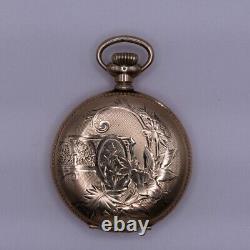Pocket Watch Elgin Movement 222 0s 7j Wadsworth Case 10k/20yr GF c. 1900
