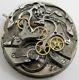 Pocket Watch Harvard Chronograph Split Second Movement 2 Counters For Parts