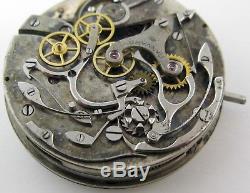 Pocket Watch Harvard Chronograph split second Movement 2 counters for parts