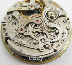 Pocket Watch Meylan Chronograph Movement 2 counters for parts. Valjoux 5