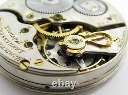 Pocket Watch Movement 16s Hamilton 974 P 17 jewels adjusted 2 tone Open Face c