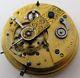 Pocket Watch Movement Geo. W. Welsh At New York, Chain Fusee & Dustcover