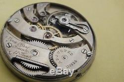 Pocket Watch Movement High Grade Marked Ryrie Bros Toronto Patek 17 jewel (B153)