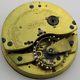 Pocket Watch Movement K Zimmerman At Liverpool, Jeweled Up & Down Chain Fusee