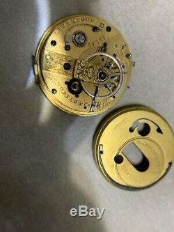 Pocket Watch Movement M. I. Tobias at Liverpool, chain fusee & dustcover