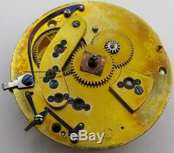 Pocket Watch Movement S. I. Tobias at Liverpool, chain fusee & dustcover