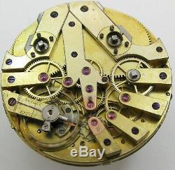 Pocket Watch Swiss Jump second movement. Complete & functional diam. 43 mm