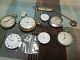 Pocket Watch Lot Movements For Parts Or Repair