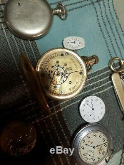 Pocket Watch lot Movements for parts or repair