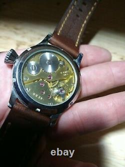 Pocket watch movement converted into wrist watch