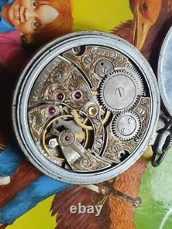 Pocket watch movement molnija 3602 15 rubies 1955 36,6 mm