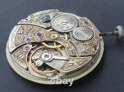 Pocket watch movement molnija 3602 15 rubies 1956 37mm