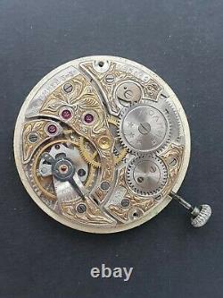 Pocket watch movement molnija 3602 15 rubies 1956 37mm