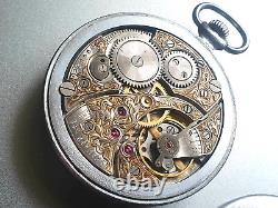 Pocket watch movement molnija 3602 15 rubies 1965 36,6mm