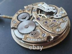 Pocket watch movement molnija 3602 18 rubies 37mm