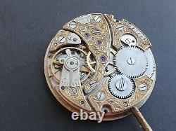 Pocket watch movement molnija 3602 18 rubies 37mm