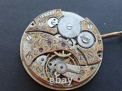 Pocket watch movement molnija 3602 18 rubies 37mm