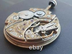 Pocket watch movement molnija 3602 18 rubies 37mm