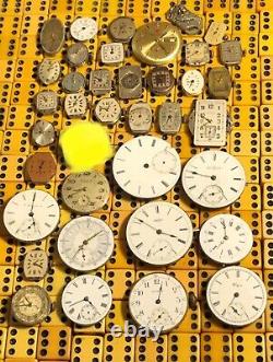 Pocket watch windup watch repair man dream lot art deco victorian MA 012723@