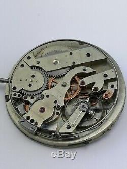 Possibly Unique High Grade Repeater Pocket Watch Movement Working To Restore