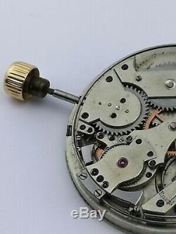 Possibly Unique High Grade Repeater Pocket Watch Movement Working To Restore