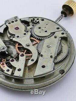 Possibly Unique High Grade Repeater Pocket Watch Movement Working To Restore
