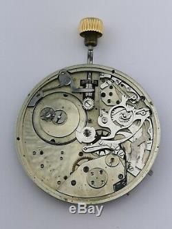 Possibly Unique High Grade Repeater Pocket Watch Movement Working To Restore