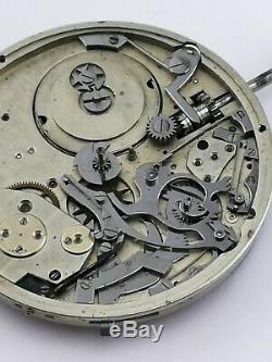 Possibly Unique High Grade Repeater Pocket Watch Movement Working To Restore