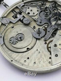 Possibly Unique High Grade Repeater Pocket Watch Movement Working To Restore