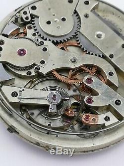 Possibly Unique High Grade Repeater Pocket Watch Movement Working To Restore