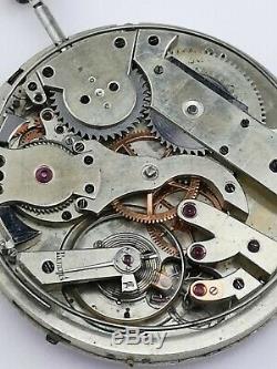 Possibly Unique High Grade Repeater Pocket Watch Movement Working To Restore
