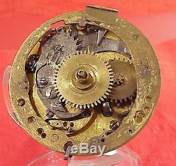 Pre 1700 Verge Fusee 1/4 Repeater Remy A St Jean D'angely France Pocket Watch