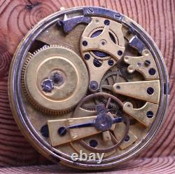 QUARTER REPEATER HIGH GRADE POCKET WATCH MOVEMENT 47.6mm FOR REPAIR (KI)