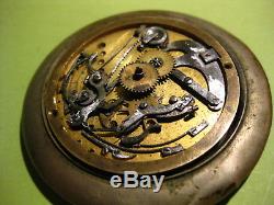 QUARTER REPEATER VERGE Fusee Swiss French Pocket Watch Movement Circa 1790