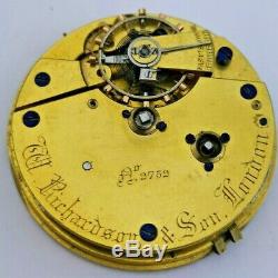Quality English Fusee Up/Down Antique Pocket Watch Movement Working (R83)