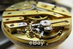 Quality Pocket Watch Movement. Wolf tooth ratchet wheel. HC