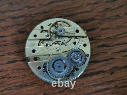 Quality Stauffer, Sons & Co (SS&Co) Pocket Watch Movement, Dial+Hands, Service