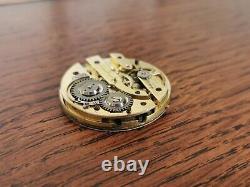 Quality Stauffer, Sons & Co (SS&Co) Pocket Watch Movement, Dial+Hands, Service