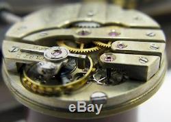 Quality Tiffany Pocket Watch Movement. Wolf tooth ratchet wheel