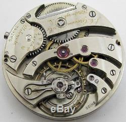 Quality Touchon Pocket Watch Movement for parts. OF 38.5 mm J C Grogan PA
