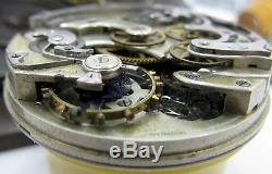 Quality chronograph Pocket Watch Movement for parts. OF diam. 43.1 mm