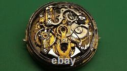 Quarter Repeater Chronograph Full Calendar Pocket Watch Movement Running