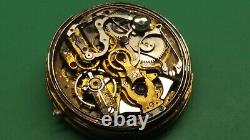 Quarter Repeater Chronograph Full Calendar Pocket Watch Movement Running