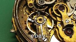 Quarter Repeater Chronograph Full Calendar Pocket Watch Movement Running