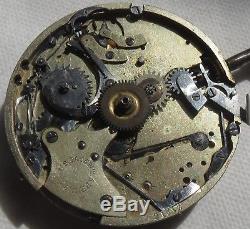 Quarter Repeater & Chronograph Pocket Watch movement & dial 54,5 mm. In diameter