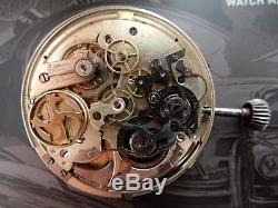 Quarter Repeater Chronograph pocket watch movement Ditisheim Swiss