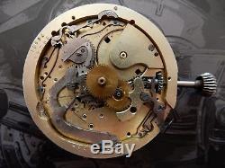 Quarter Repeater Chronograph pocket watch movement Ditisheim Swiss
