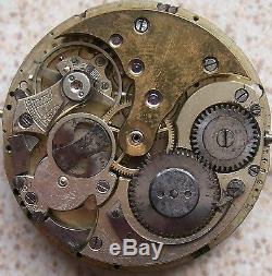 Quarter Repeater Pocket Watch movement 44,5 mm. Balance Ok. Some parts missing