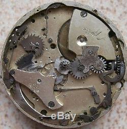 Quarter Repeater Pocket Watch movement 44,5 mm. Balance Ok. Some parts missing